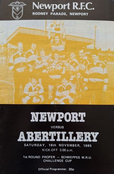 Newport v Abertillery (1985, Nov 16th)