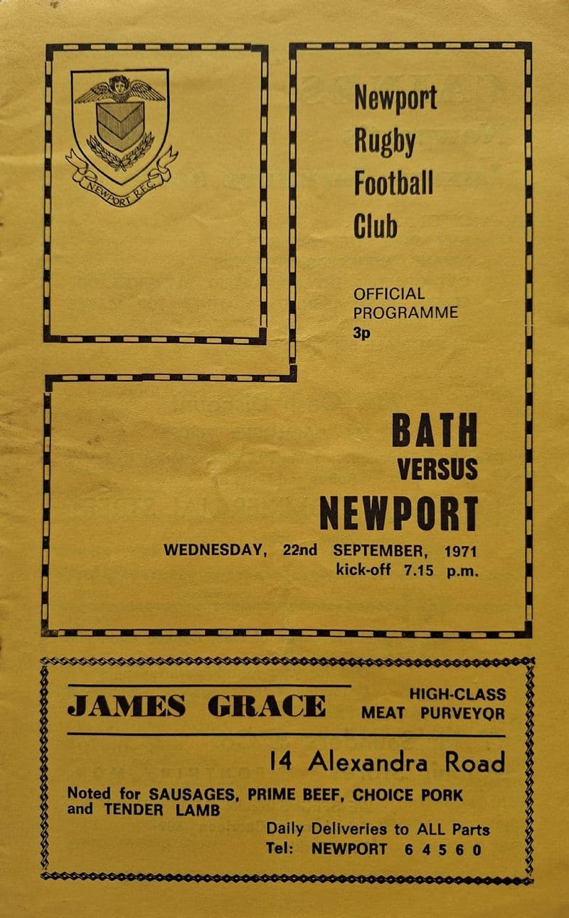 Newport v Bath (1971, Sep 22nd)