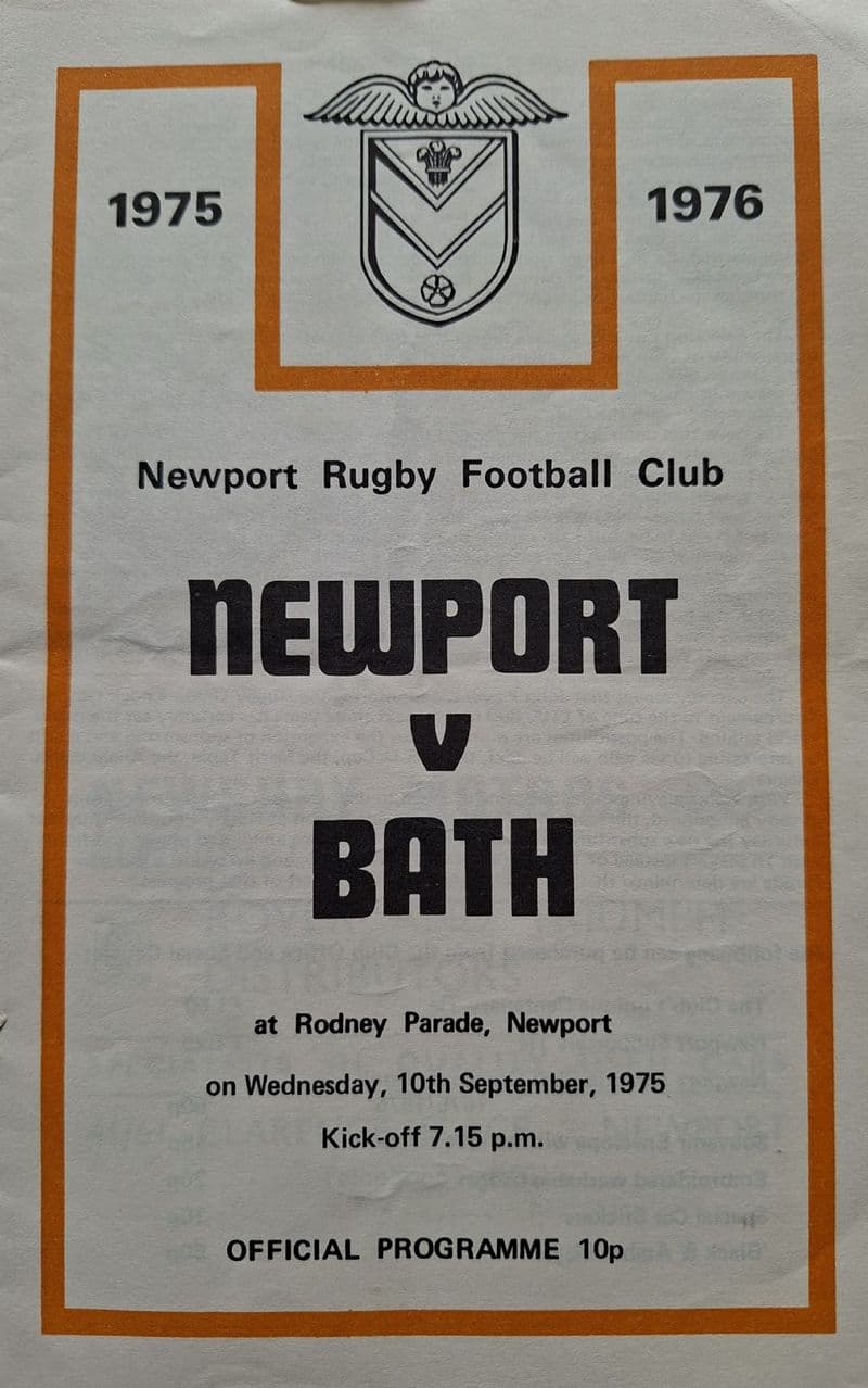 Newport v Bath (1975, Sep 10th)