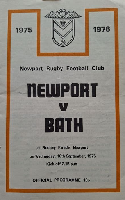 Newport v Bath (1975, Sep 10th)