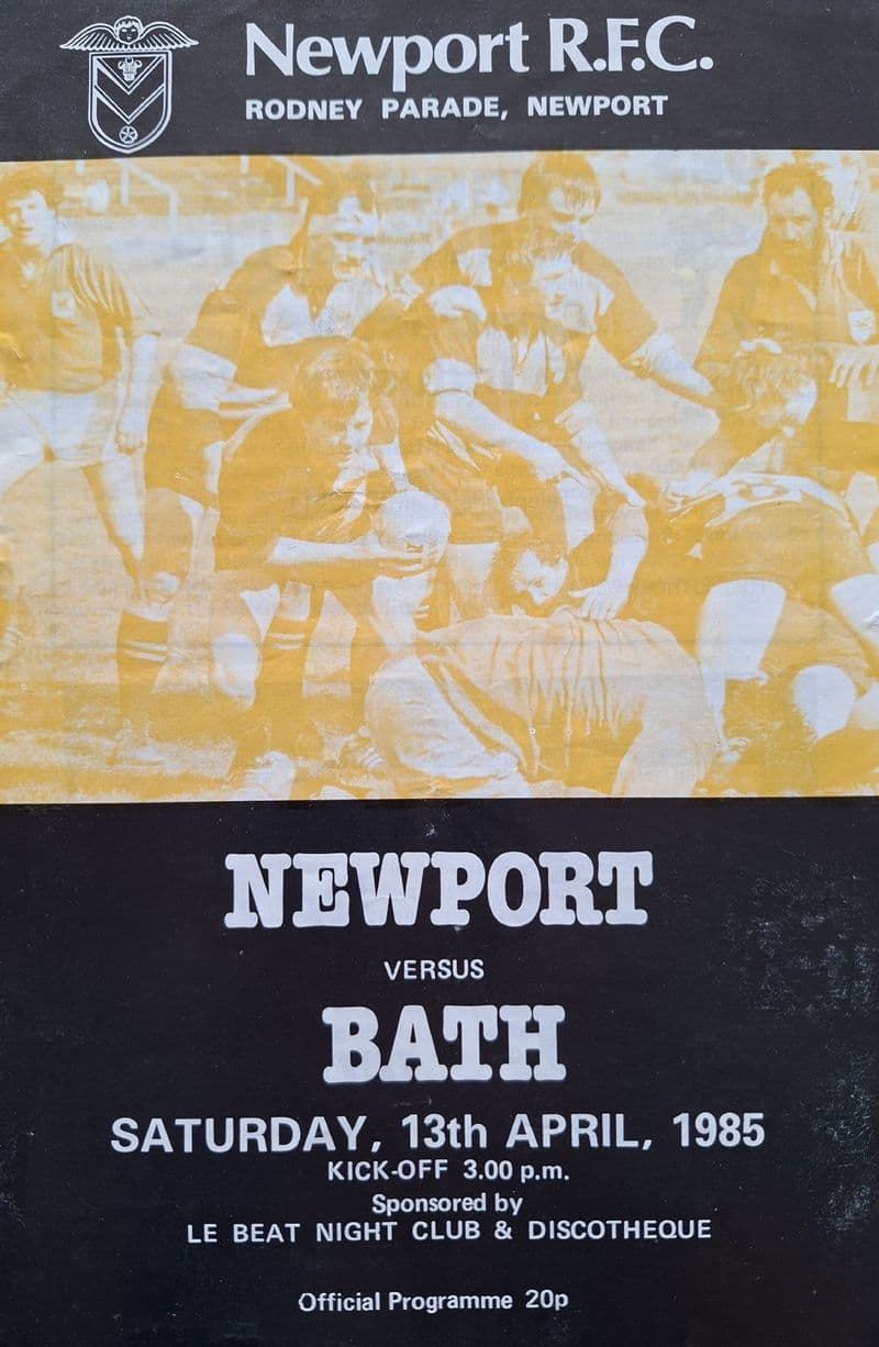 Newport v Bath (1985, Apr 13th)