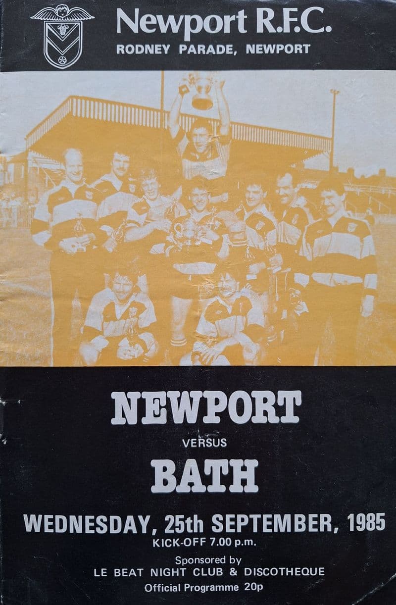 Newport v Bath (1985, Sep 25th)