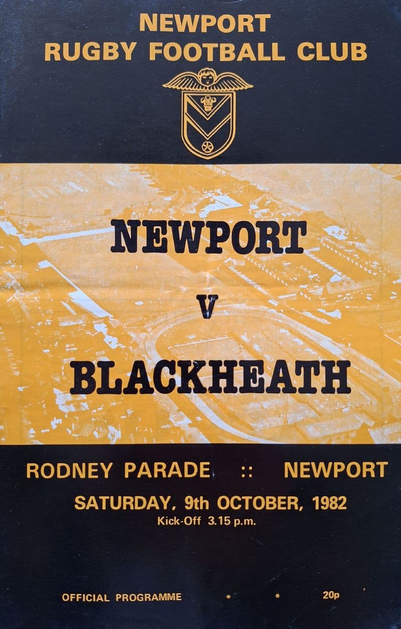 Newport v Blackheath (1982, Oct 9th)