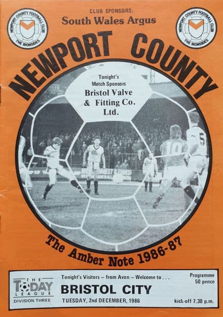 Newport v Bristol City, Div 3 (1986, Dec 2nd)