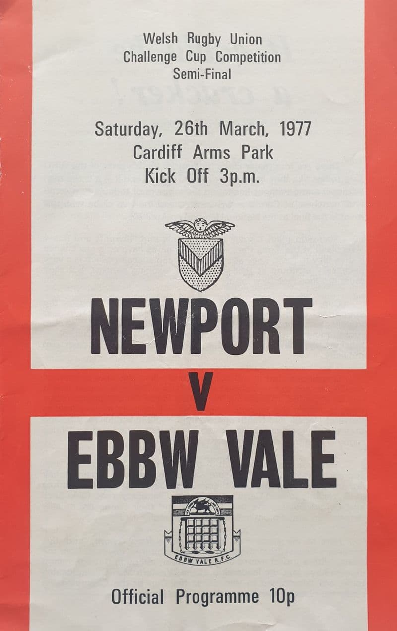 Newport v Ebbw Vale, Welsh Cup SF (1977, Mar 26th)