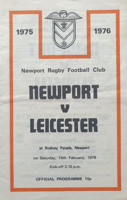 Newport v Leicester (1976, Feb 14th)