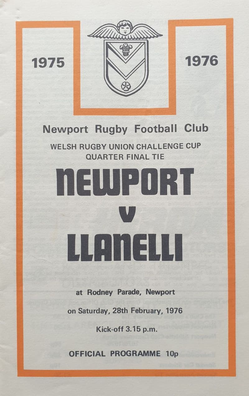 Newport v Llanelli (1976, Feb 28th)