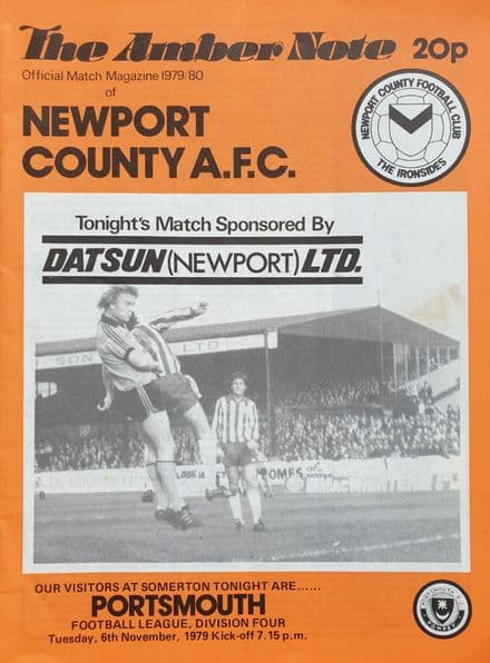 Newport v Portsmouth, Div 4 (1979, Nov 6th)