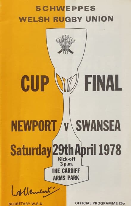 Newport v Swansea, Welsh Cup F (1978, Apr 29th)