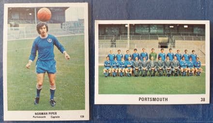 Norman Piper & Portsmouth (Football Swap Cards)