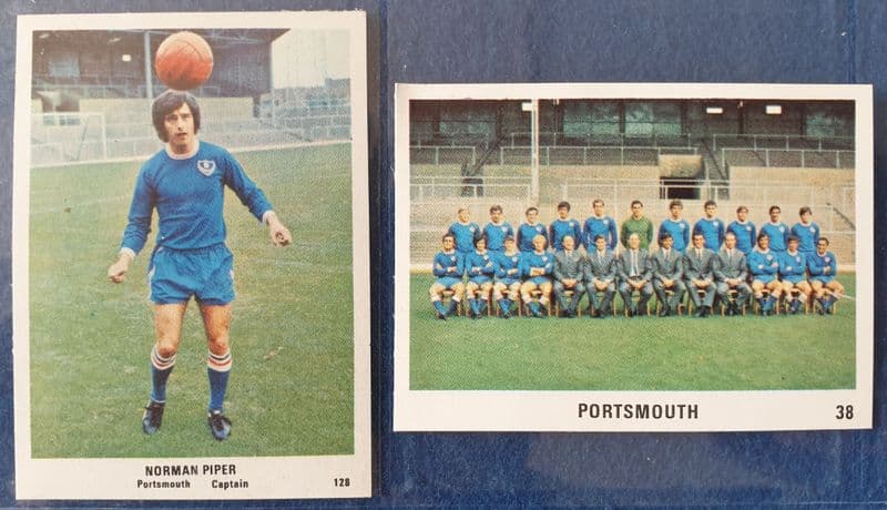 Norman Piper & Portsmouth (Football Swap Cards)