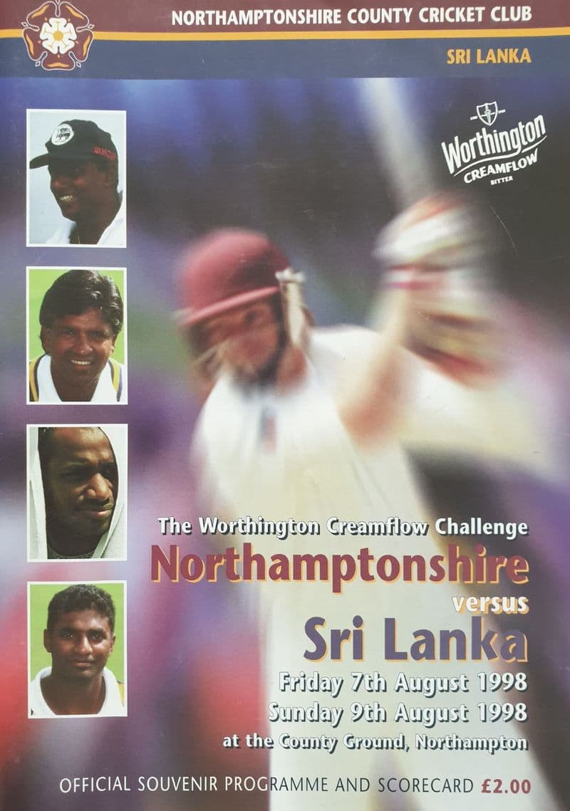 Northamptonshire v Sri Lanka (1998, Aug 7th & 9th)