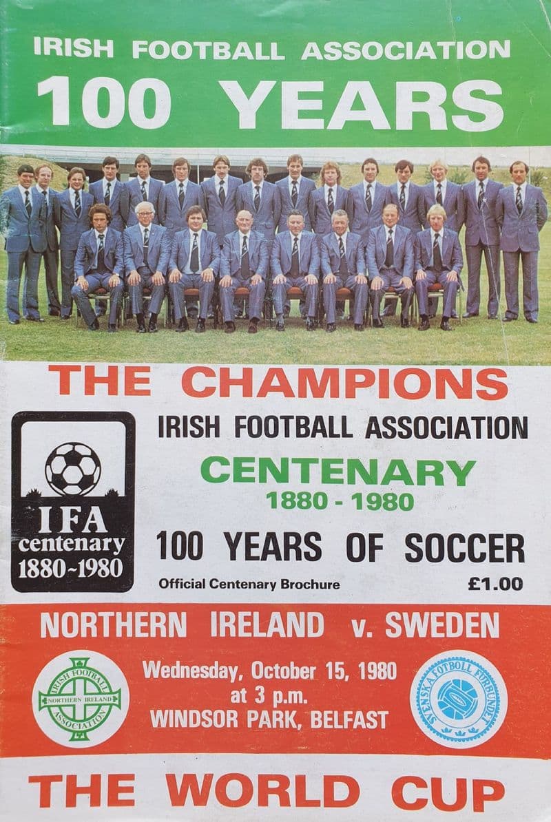 Northern Ireland v Sweden, World Cup Qualifying (1980, 15th Oct)