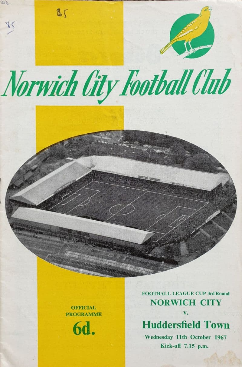 Norwich City v Huddersfield, Div 2 (1967, Oct 11th)