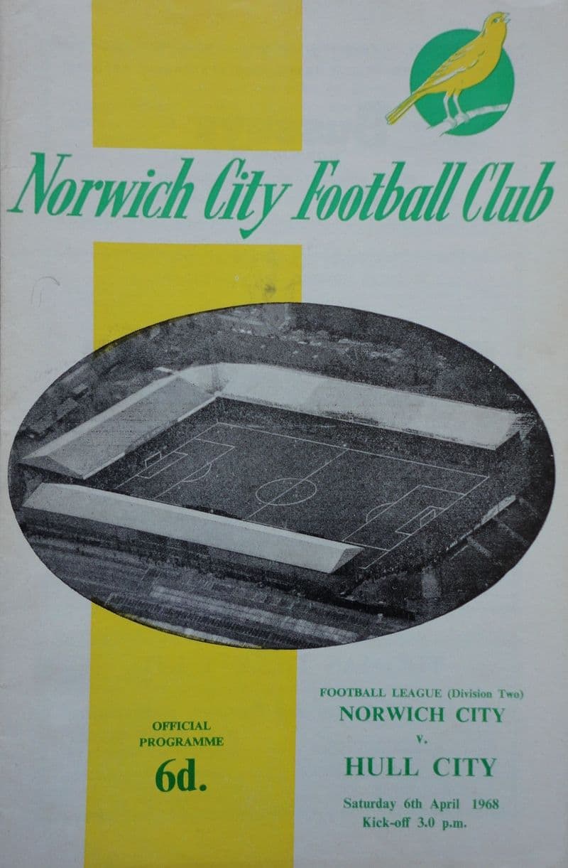 Norwich City v Hull City, Div 2 (1968, April 6th)
