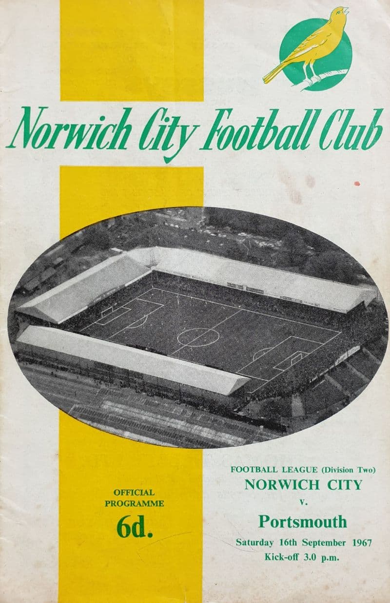 Norwich City v Portsmouth, Div 2 (1967, Sep 16th)