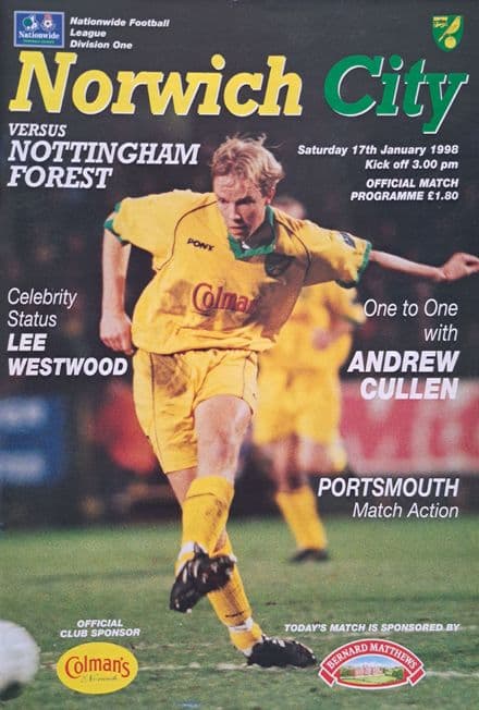 Norwich v Nottm Forest, Nationwide 1 (1999, Jan 17th) & NR