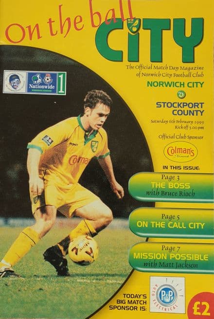 Norwich v Stockport, Nationwide 1 (1999, Feb 6th)