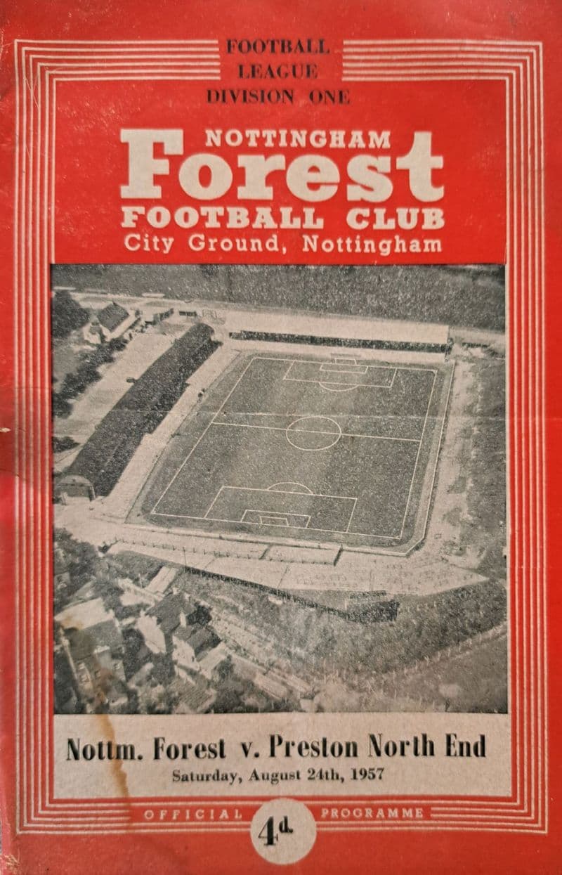 Nottingham Forest v Preston, Div 1 (1957, Aug 24th)