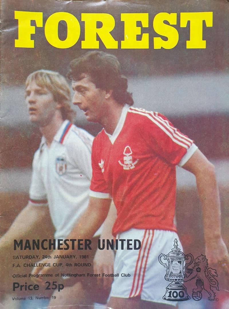 Nottm Forest v Manchester United, FA Cup 4th Rnd (1981, Jan 24th)
