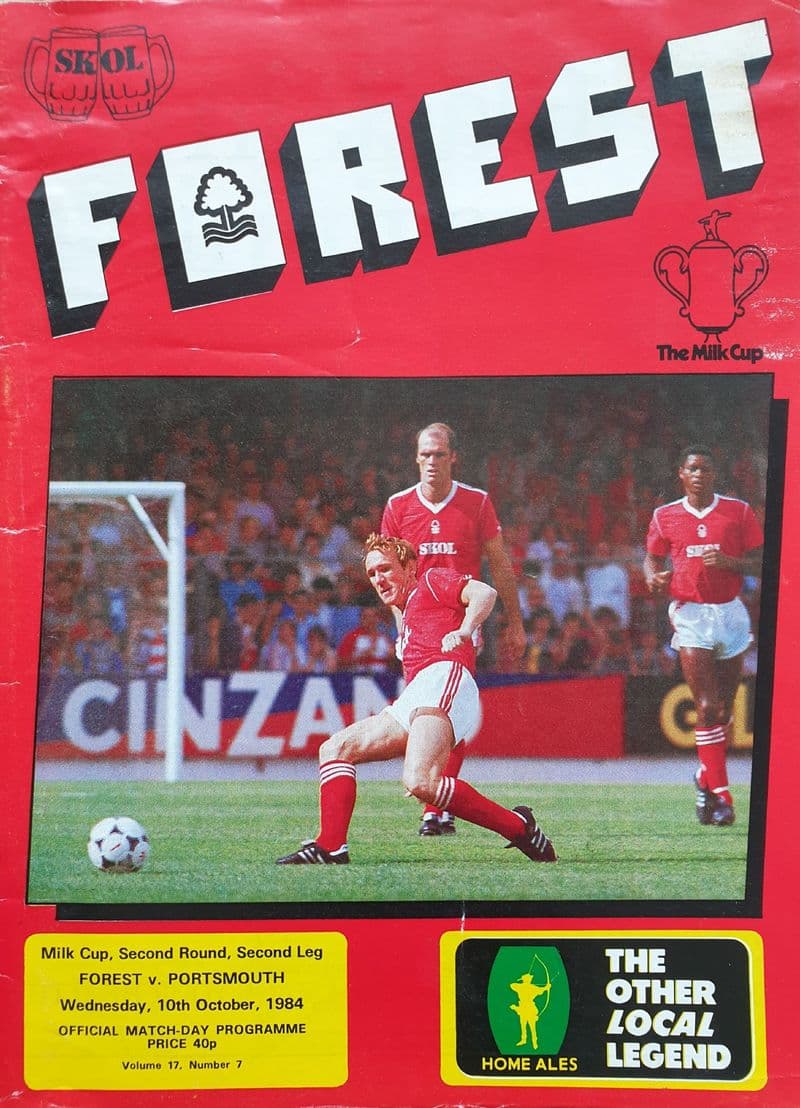 Nottm Forest v Portsmouth, Milk Cup (1984, Oct 10th)