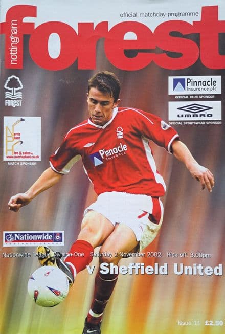 Nottm Forest v Sheffield United, Div 1 (2002, Nov 2nd)