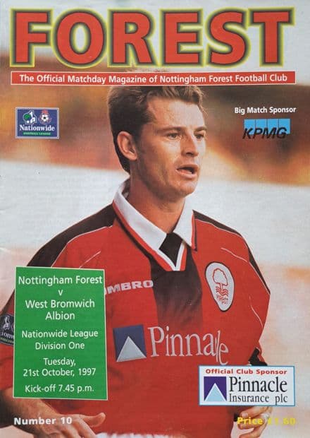 Nottm Forest v WBA, Div 1 (1997, Oct 21st)