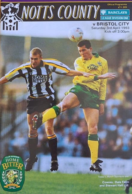 Notts County v Bristol City, Div 1 (1993, Apr 3rd)