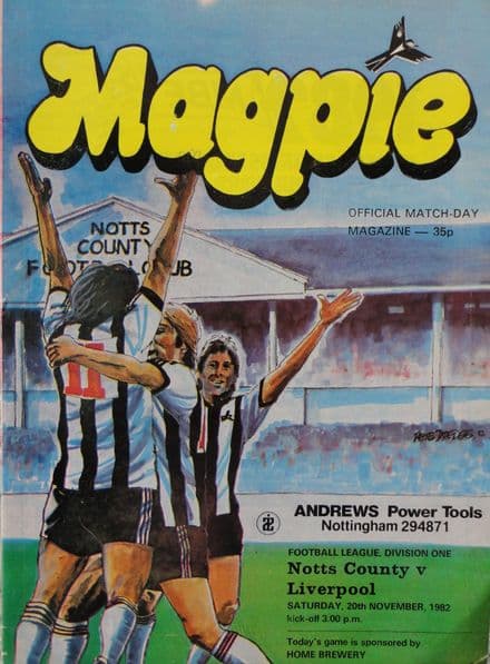 Notts County v Liverpool, Division 1 (1982, Nov 20th)