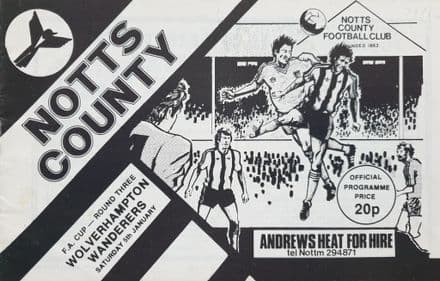 Notts County v Wolves, FA Cup Rnd 3 (1980, Jan 5th)