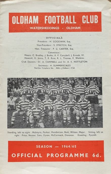 Oldham v Keighley (1965, Feb 13th)