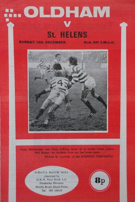 Oldham v St Helens (1975, Dec 12th)