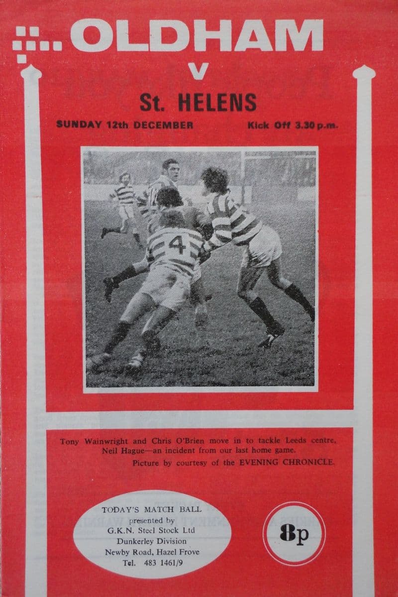 Oldham v St Helens (1975, Dec 12th)