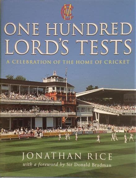 One Hundred Lord's Tests by Jonathan Rice