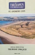 Open Golf Programme 1995 (St Andrews) & Order of Play