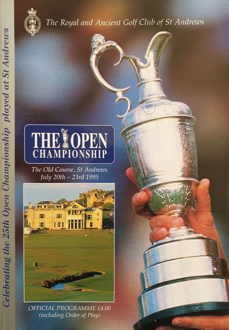 Open Golf Programme 1995 (St Andrews) & Order of Play