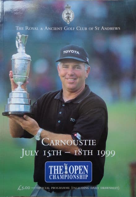 Open Golf Programme 1999 (Carnoustie) plus Order of Play