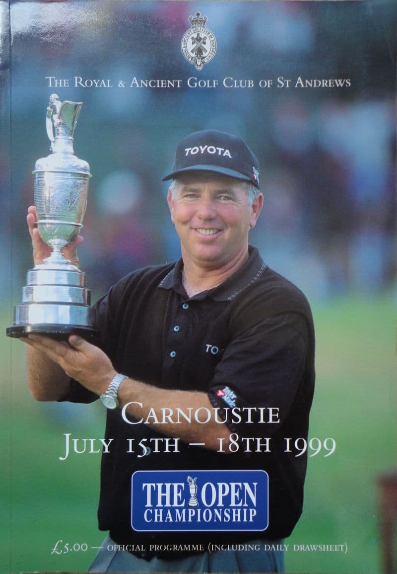 Open Golf Programme 1999 (Carnoustie) plus Order of Play