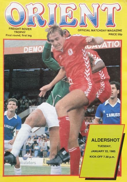 Orient v Aldershot, Freight Rover (1985, Jan 22nd)