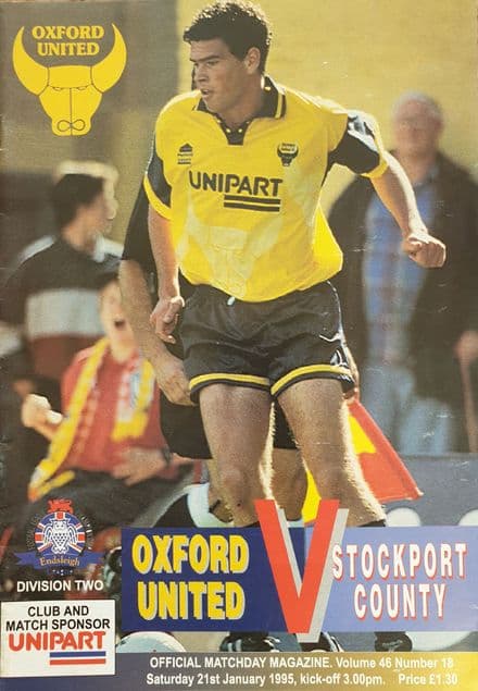 Oxford United v Stockport, Endsleigh Div 2 (1995, Jan 21st)