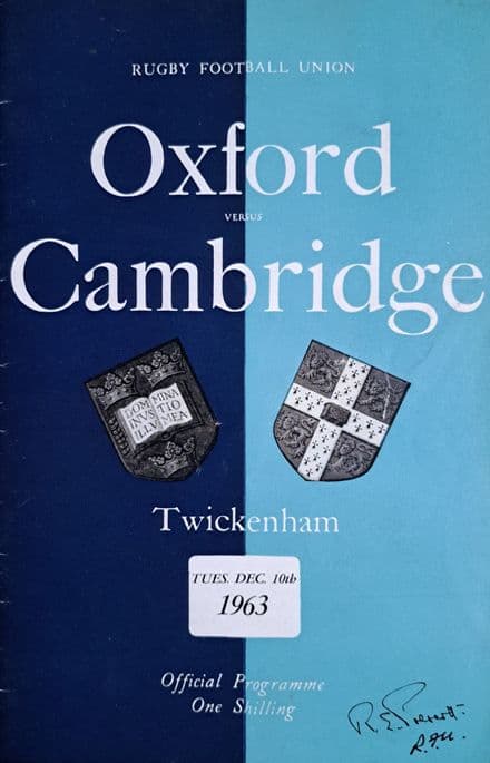 Oxford v Cambridge (1963, Dec 10th)