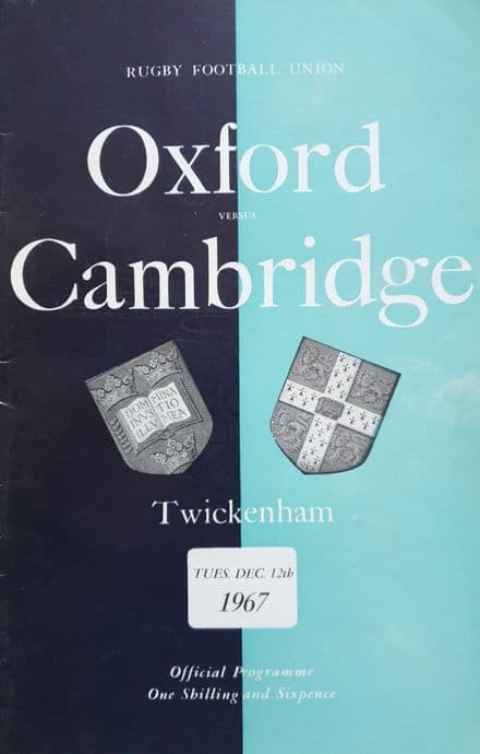 Oxford v Cambridge (1967, Dec 12th)