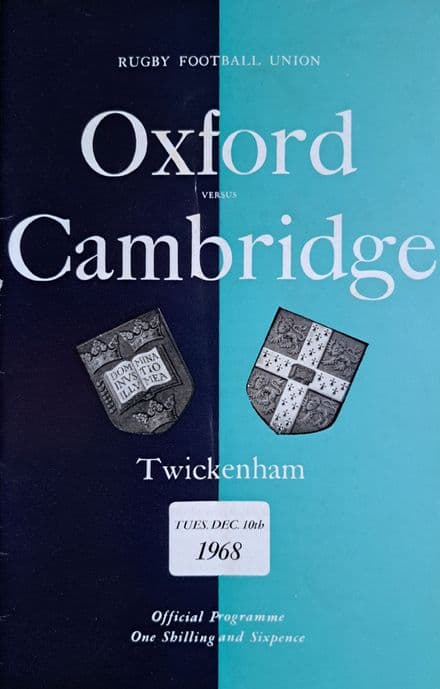 Oxford v Cambridge (1968, Dec 10th)