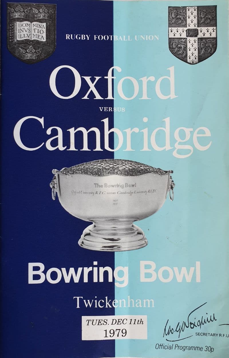 Oxford v Cambridge (1979, Dec 11th)