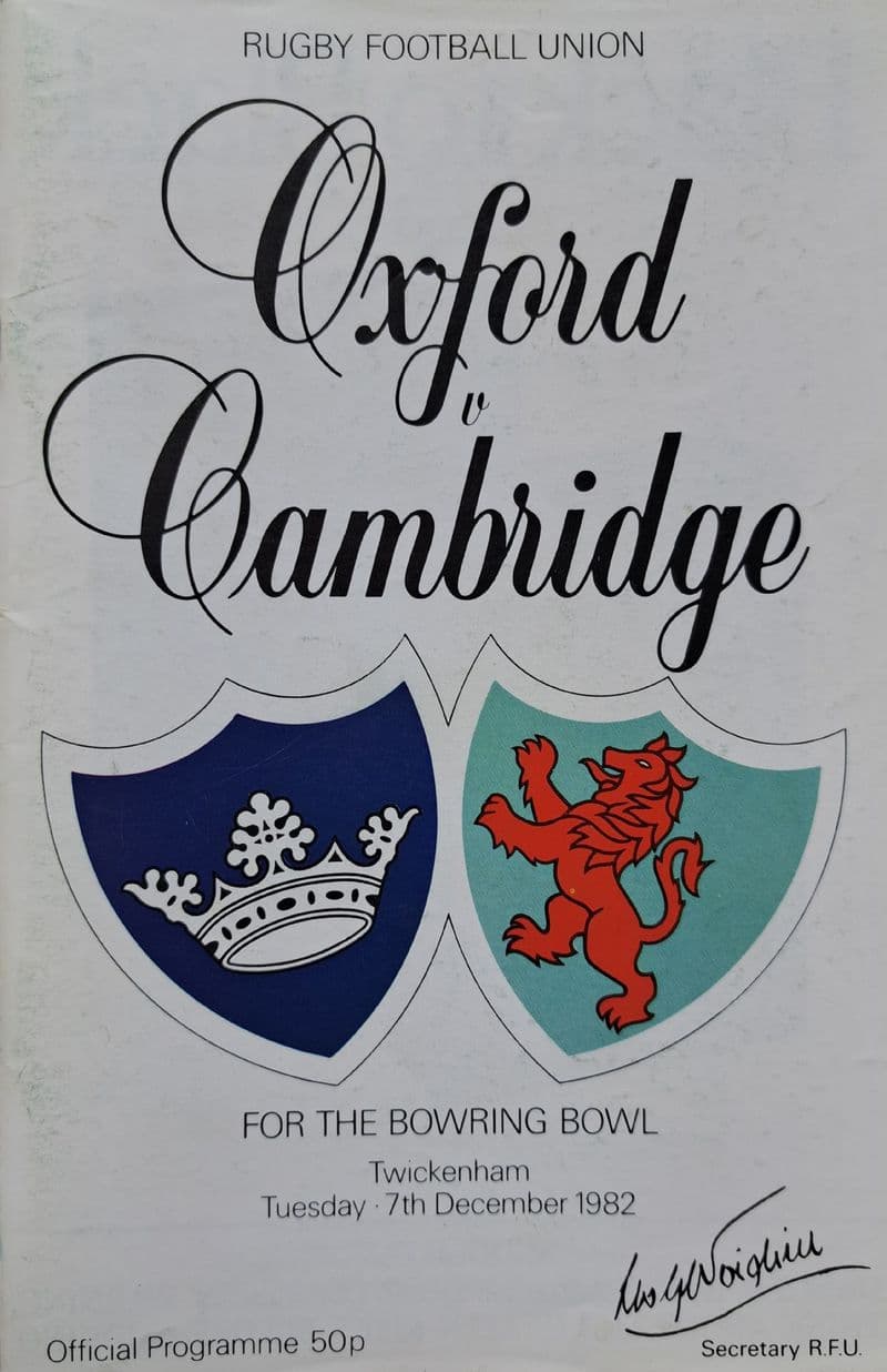 Oxford v Cambridge (1982, Dec 7th)