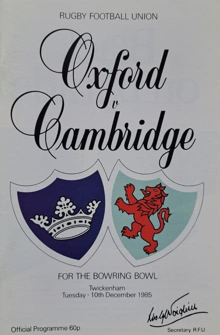 Oxford v Cambridge (1985, Dec 10th)