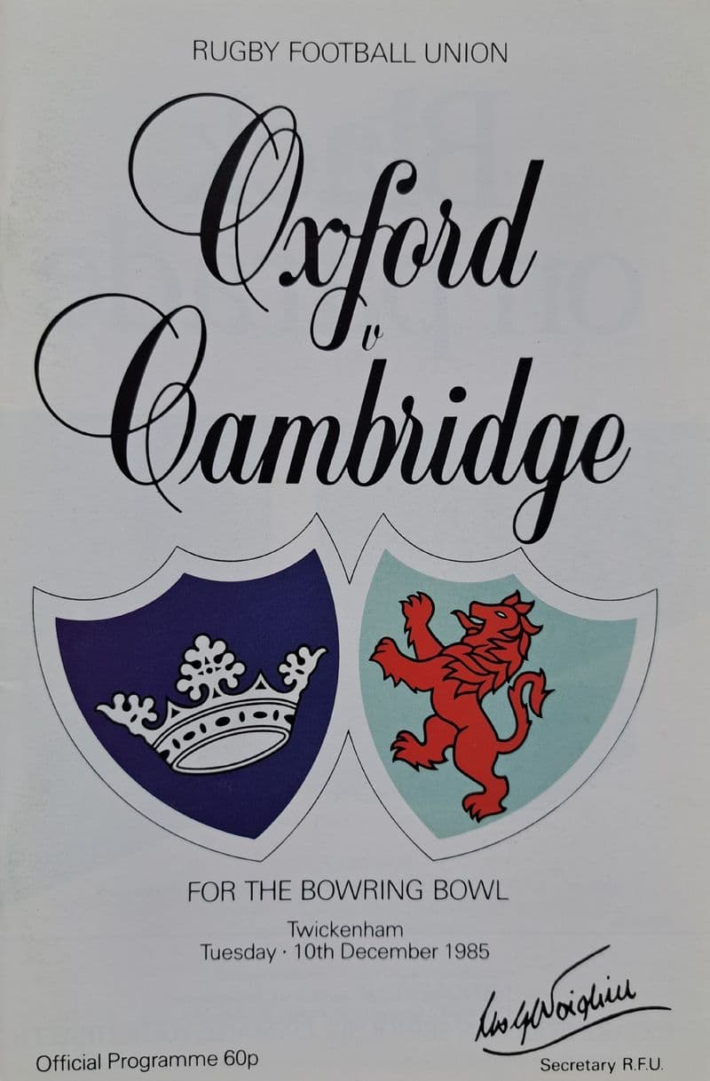 Oxford v Cambridge (1985, Dec 10th)