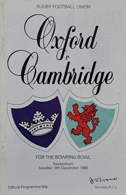 Oxford v Cambridge (1986, Dec 9th)