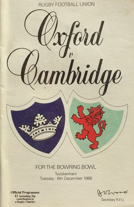 Oxford v Cambridge (1988, Dec 6th)