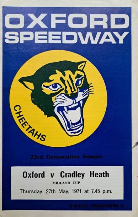 Oxford v Cradley Heath (1971, May 27th)